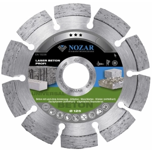 Tarcza diamentowa Laser Beton Profi 125 mm NOZAR 