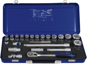 ZESTAW KLUCZY NASADOWYCH Xi-ON 1/2", 23 ELEM.  zakres 10-32mm z grzechotką PROJAHN