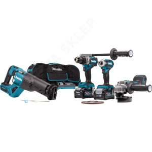 MAKITA DK0 126G 401 - ZESTAW COMBO (SZLIFIERKA, WKRĘTARKA, ZAKRĘTARKA, PILARKA POSUWOWA)