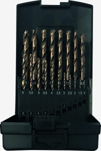 Zestaw wierteł spiralnych HSS-Co 5% 19szt PROJAHN 67319