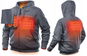 M12 HHGREY3-0 rozm. XL Bluza podgrzewana szara