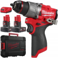 Wiertarko-wkrętarka akumulatorowa udarowa 45 Nm Milwaukee M12 FPD2-0 (4933479867)