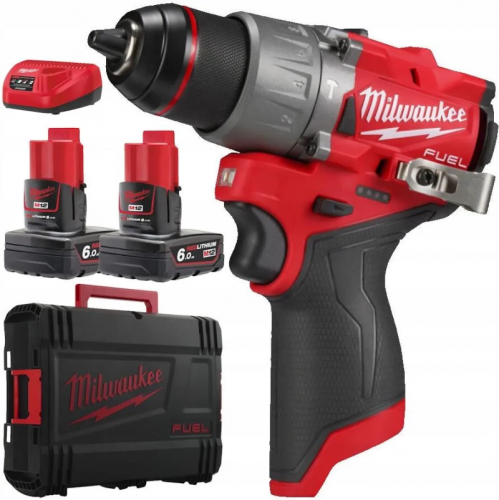 Wiertarko-wkrętarka akumulatorowa udarowa 45 Nm Milwaukee M12 FPD2-0 (4933479867)