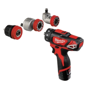 Wiertarko-wkrętarka akumulatorowa 32 Nm wymienne końcówki Milwaukee M12 BDDXKIT-202C (4933447836)