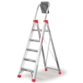 Drabina składana z 5 stopniami Faraone LADY 5 (wysokość robocza 3.10m) - 1