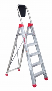 Drabina składana z 5 stopniami Faraone LADY 5 (wysokość robocza 3.10m)