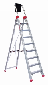 Drabina składana z 8 stopniami Faraone LADY 8 (wysokość robocza 3.75m)