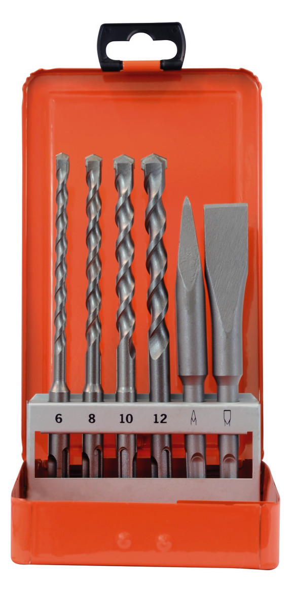 zestaw-wierteł-udarowych-dłut-projahn-6-8-10-12mm-szpicak-dłuto-płaskie-83841-1