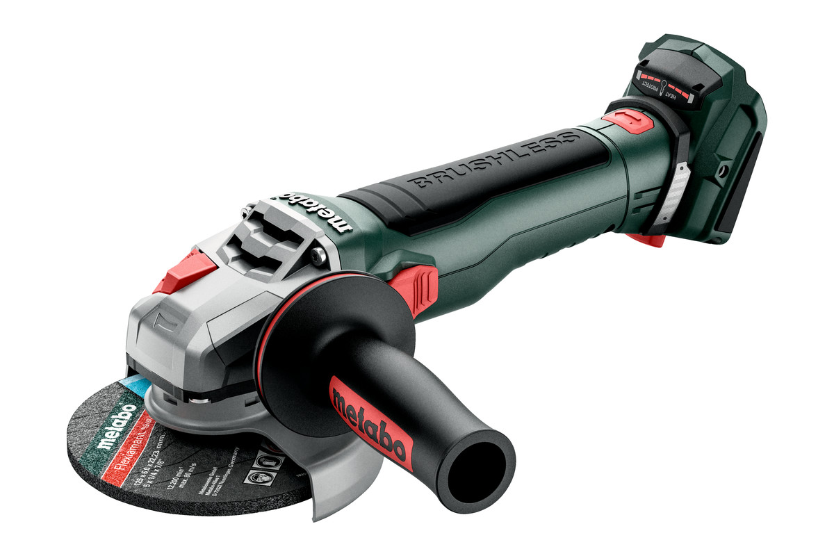 Akumulatorowa szlifierka kątowa 125mm METABO WB 18 LT BL 11-125 Quick 613054850 w wersji body bez akumulatorów i ładowarki