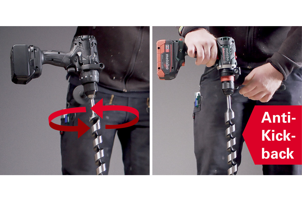 Prezentacja funkcji elektronicznego wyłącznika bezpieczeństwa we wkrętarce akumulatorowej 130 Nm METABO BS 18 LTX BL I 602358850